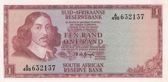 Südafrika p116a 1 Rand 1973